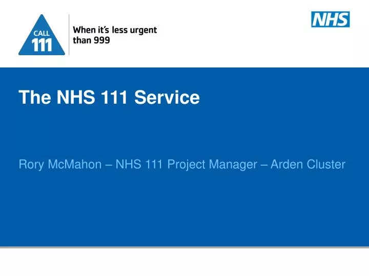the nhs 111 service