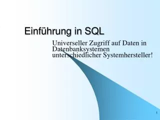 einf hrung in sql