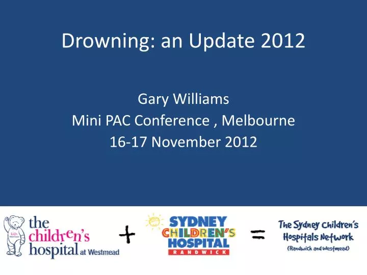 drowning an update 2012