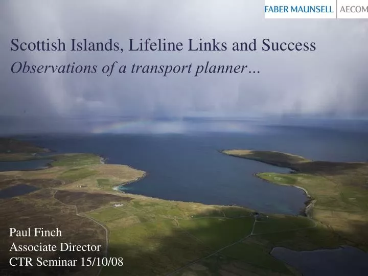 scottish islands lifeline links and success