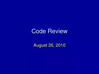 Code Review