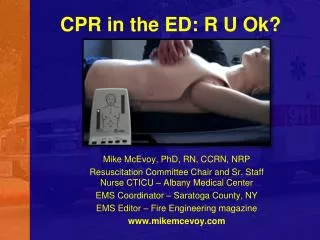 CPR in the ED: R U Ok?