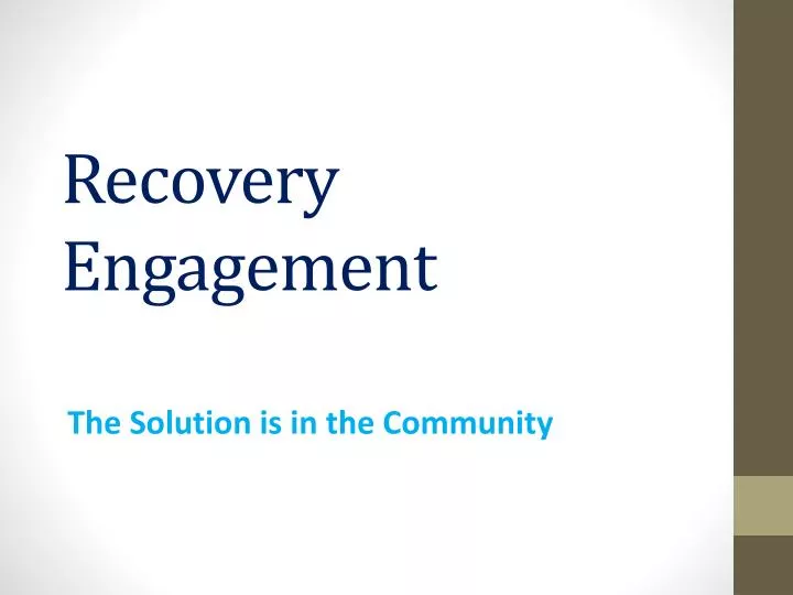 recovery engagement