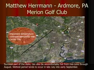 Matthew Herrmann - Ardmore, PA Merion Golf Club