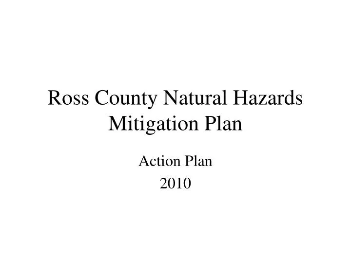 ross county natural hazards mitigation plan