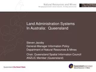 Land Administration Systems In Australia: Queensland