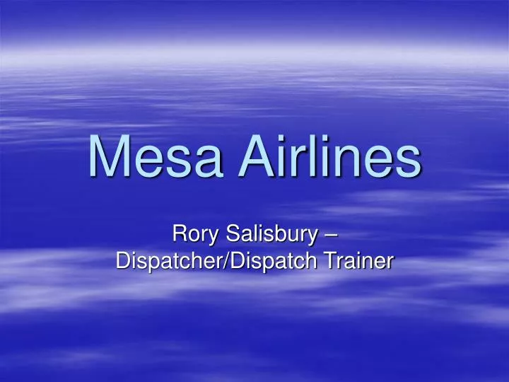 mesa airlines