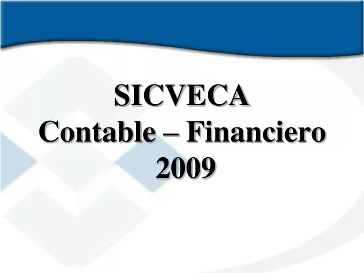 sicveca contable financiero 2009