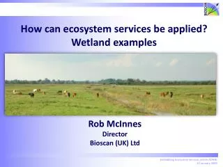 Embedding Ecosystem Services within AONBs 22 January 2009