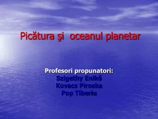 pic tura i oceanul planetar
