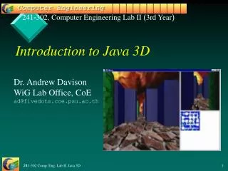 Introduction to Java 3D