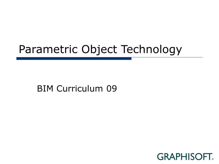 parametric object technology