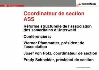 coordinateur de section ass