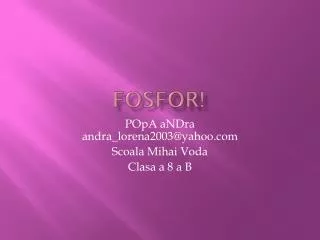 fosfor