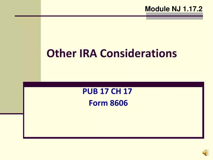other ira considerations