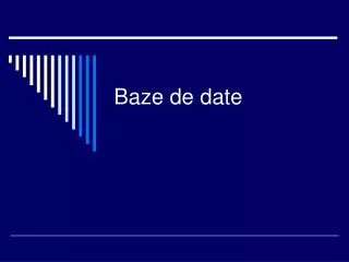 baze de date