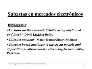 subastas en mercados electr nicos