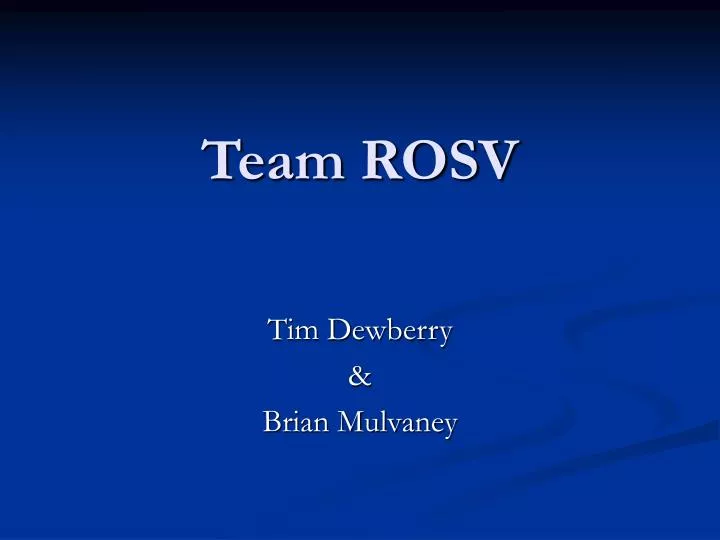 team rosv