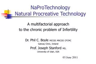 NaProTechnology Natural Procreative Technology