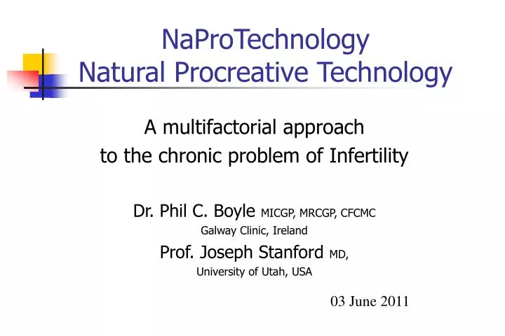 naprotechnology natural procreative technology