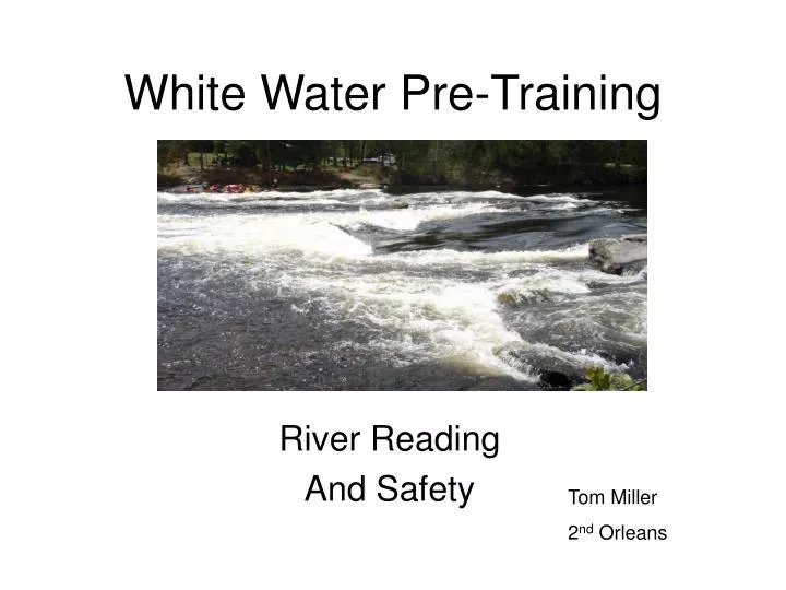 white water pre training