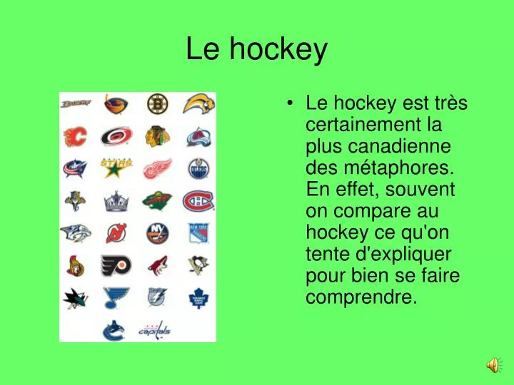 le hockey