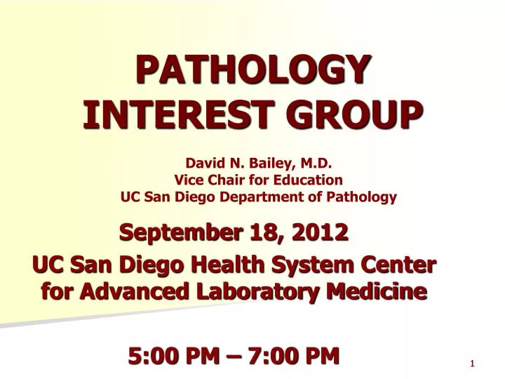 pathology interest group