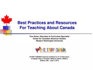 Best Practices and Resources For Teaching About Canada