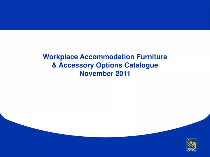 workplace accommodation furniture accessory options catalogue november 2011