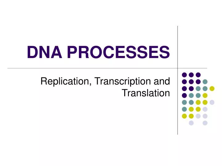 dna processes