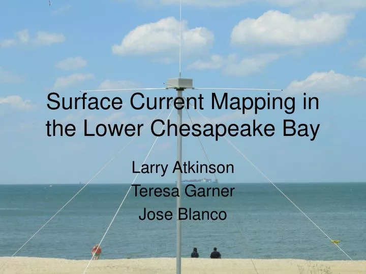 surface current mapping in the lower chesapeake bay