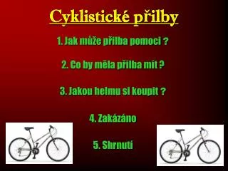 cyklistick p ilby