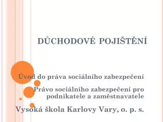 d chodov poji t n