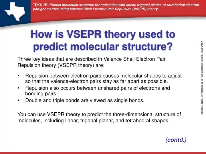 how is vsepr theory used to predict molecular structure