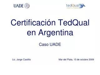 certificaci n tedqual en argentina