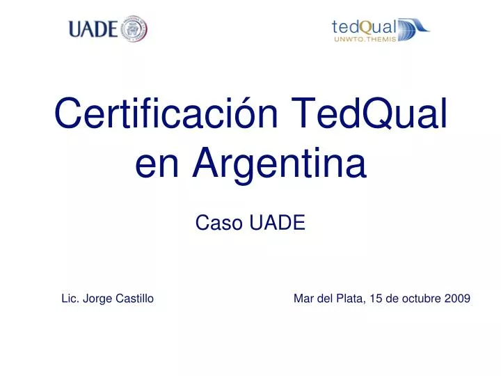 certificaci n tedqual en argentina