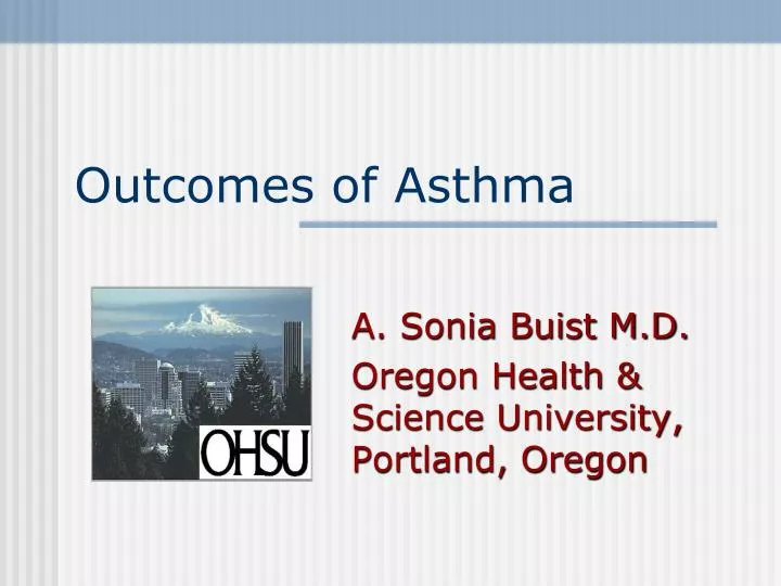 outcomes of asthma