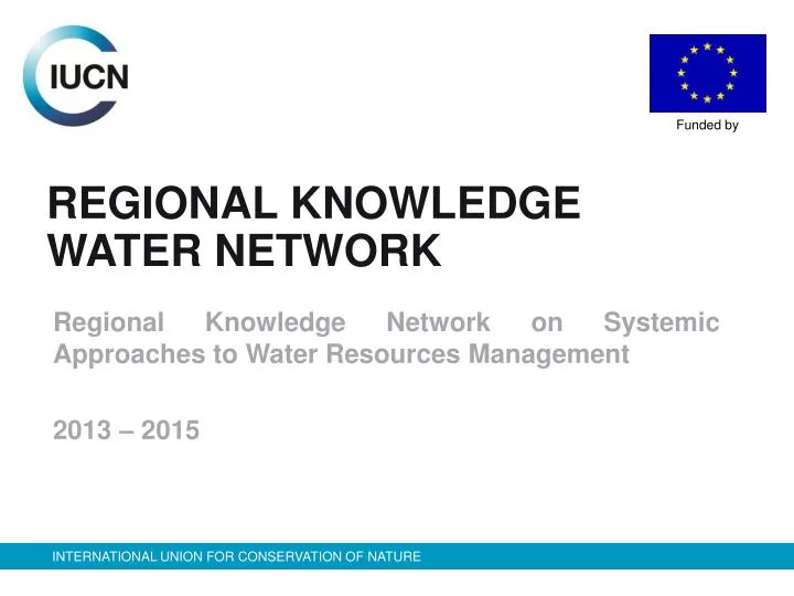 regional knowledge water network