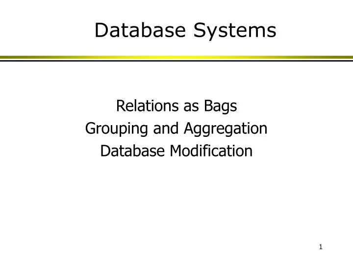 database systems