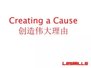 creating a cause