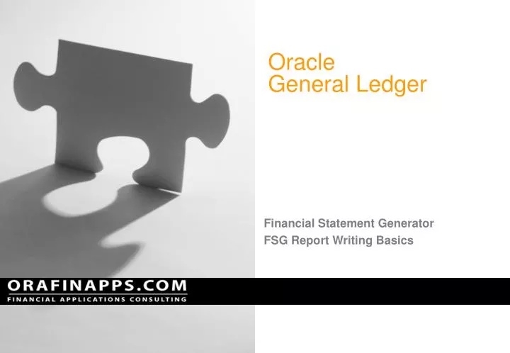 oracle general ledger