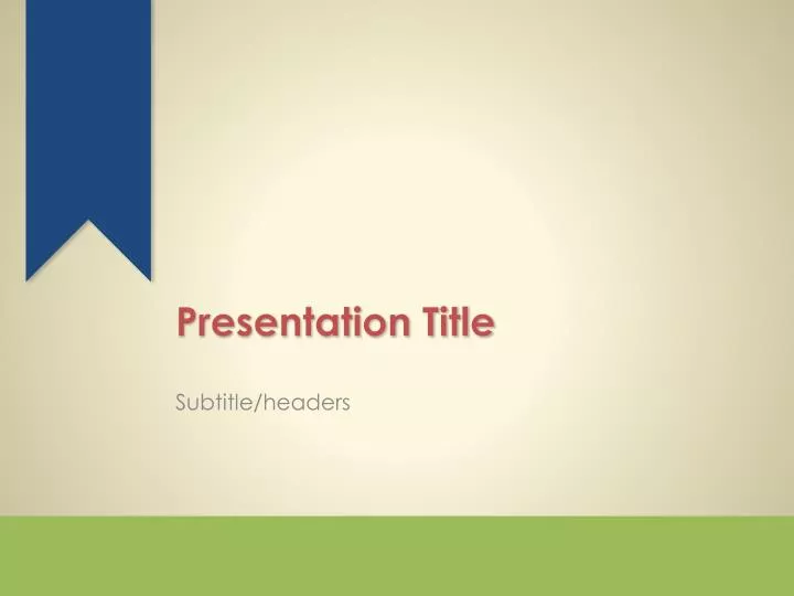 presentation title