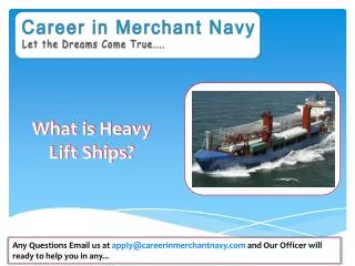 how to join heavy lift ships in merchant navy