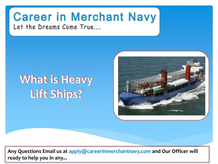 what is heavy lift ships