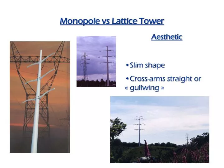 monopole vs lattice tower