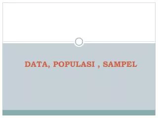 data populasi sampel