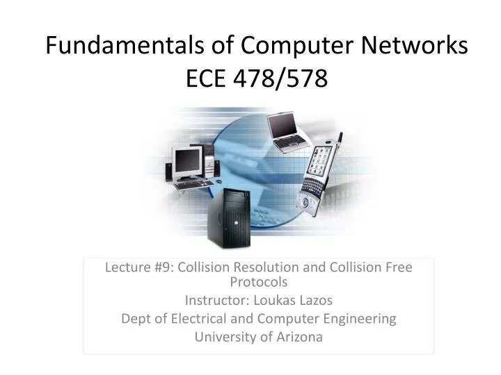 fundamentals of computer networks ece 478 578