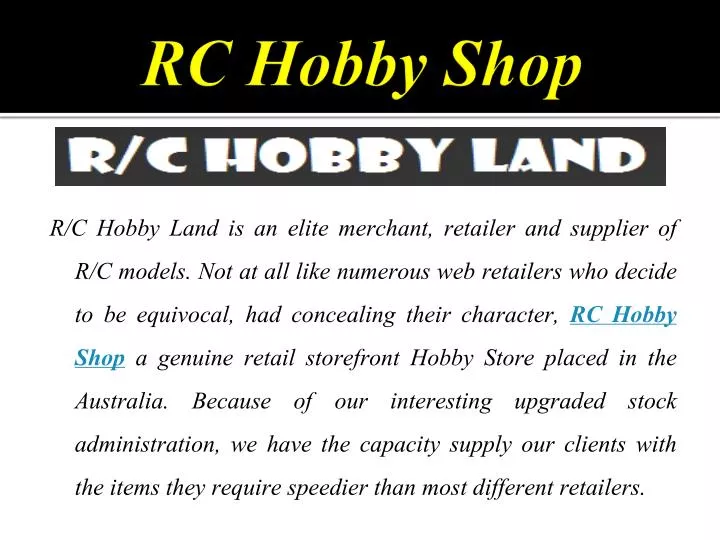 rc hobby shop