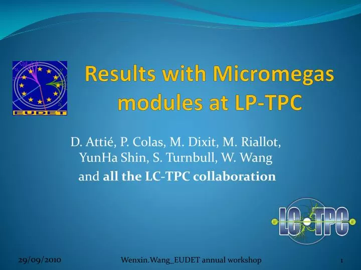 results with micromegas modules at lp tpc