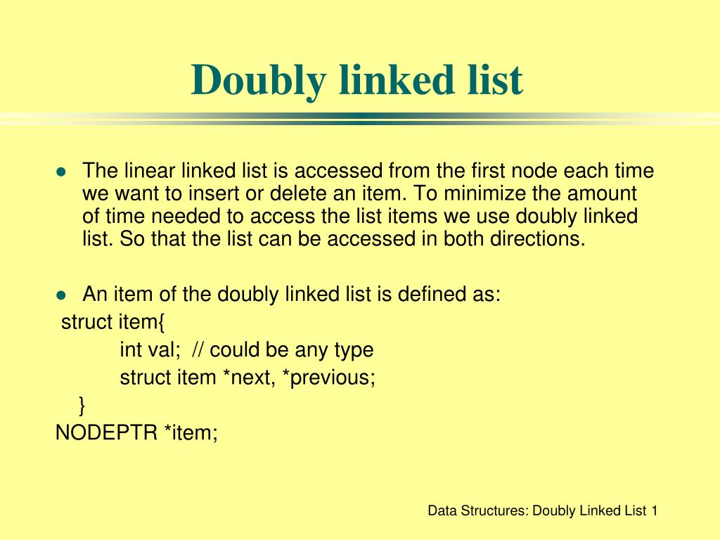 PPT - Doubly linked list PowerPoint Presentation, free download - ID ...